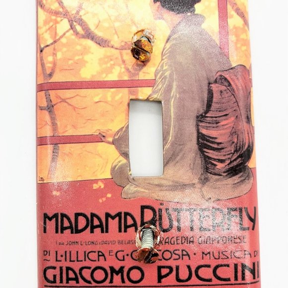 Art Plates Madama Butterfly Puccini Light Switch Cover Wall Plate Opera Decor - Picture 3 of 4
